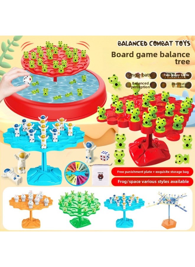 لعبة سطح المكتب متعددة الوظائف للأطفال، شجرة توازن الشطرنج، مجموعة كبيرة من المرح على شكل بطريق الجليد - اللون: [صندوق ألوان - هيكل بلاستيكي] 48 خرزة - قوس قزح شياو لو 210 جرام - Image 3