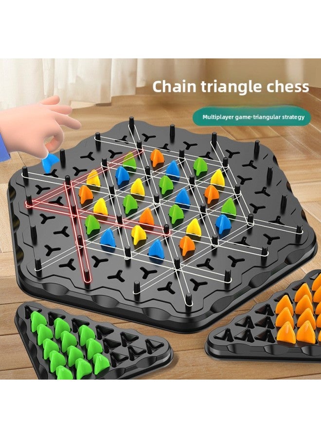 لعبة سطح المكتب متعددة الوظائف للأطفال، شجرة توازن الشطرنج، مجموعة كبيرة من المرح على شكل بطريق الجليد - اللون: [صندوق ألوان - هيكل بلاستيكي] 48 خرزة - قوس قزح شياو لو 210 جرام - Image 5