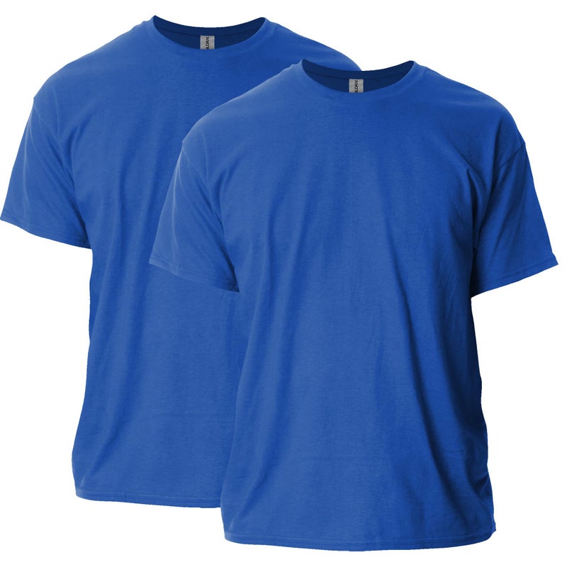 Gildan Adult Ultra Cotton T-Shirt, Style G2000, Multipack, Royal (2-Pack), Large - Image 1