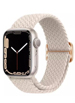 Generic Nylon woven sliding buckle watch band for 38/40/41mm with adjustable elastic single loop strap for Apple Watch 1/2/3/4/5/6/7/se  - Image 1