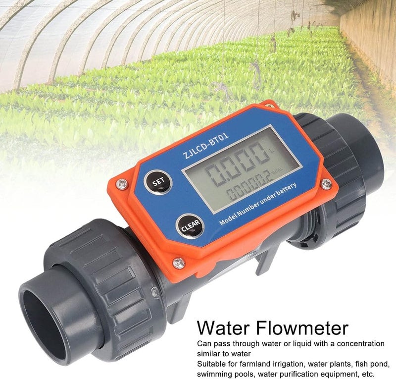 Bahels Water Flowmeter, Water Meter Wide Application Large Measuring Range High Accuracy for Swimming Pool - Image 3