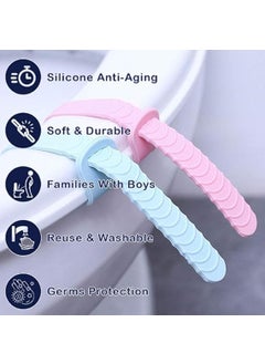 Hoppokart Toilet Seat Lid Lifting Band Foldabable Toilet Seat Help Lifter Band Lid Lifter Handle Bathroom Accessories Toilet Cover Support Lifter Toilet Lid Opener Pack of 2  - Image 3