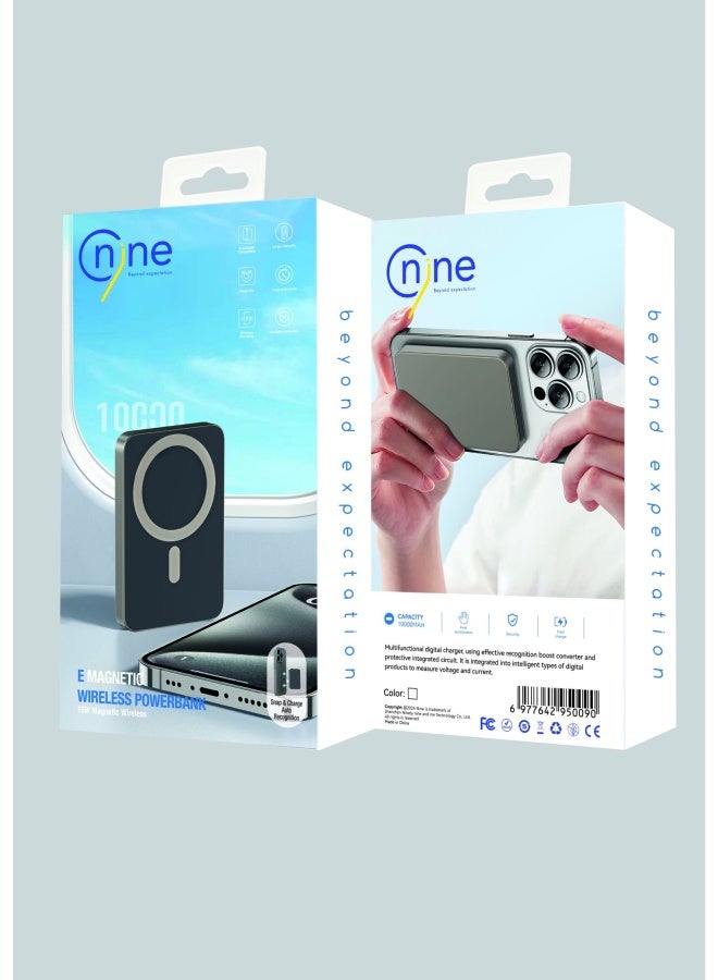 Nine 15W E Magnetic Wireless PowerBank 10000mAh - Gold - Image 3