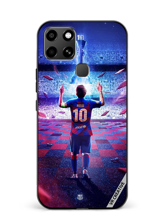 VR CREATIVE Protective Case Cover For Infinix Smart 6 Messi Design Multicolour - Image 1