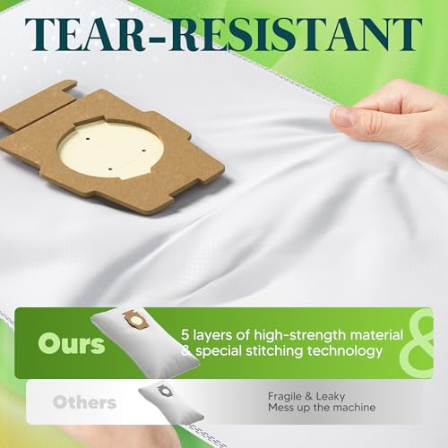 Improvedhand 12 Pack Vacuum Bags [Model 204814] Compatible with Kirby Sentria/Avalir/Ultimate G Series | Replaces F-Style & Twist-Style 204811 205811 204808 | Replacement Parts by Improvedhand - Image 5