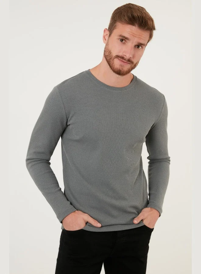 Buratti  Buratti Cotton Crew Neck Slim Fit Basic Sweat Men's SWEAT 5905073S2 for Men | Best Price UAE