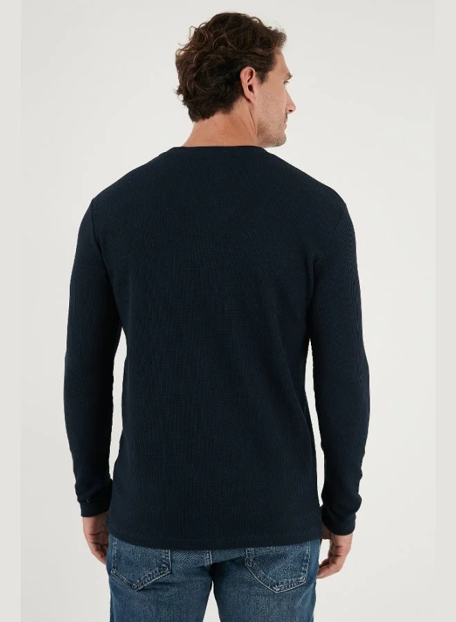 Buratti  Buratti Cotton Crew Neck Slim Fit Basic Sweat Men's SWEAT 5905073S2 for Men | Best Price UAE