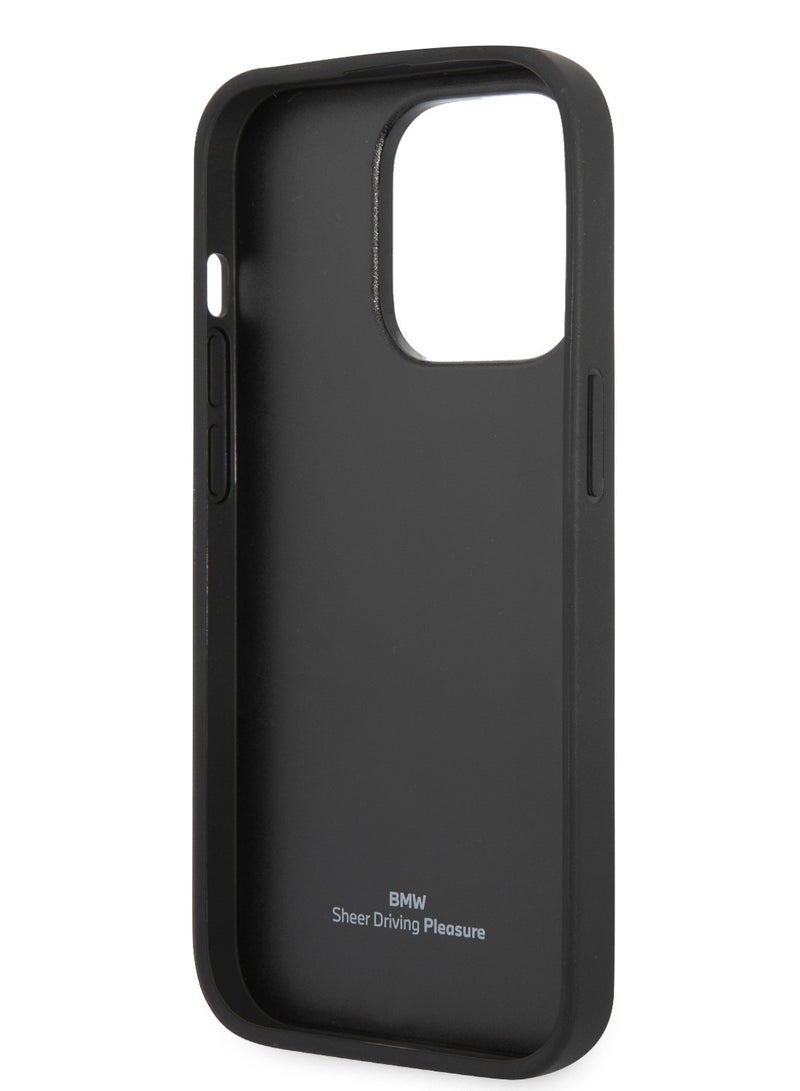 BMW Signature Collection Genuine Leather Case With Perforated Seats Design For iPhone 14 Pro Max - Image 3