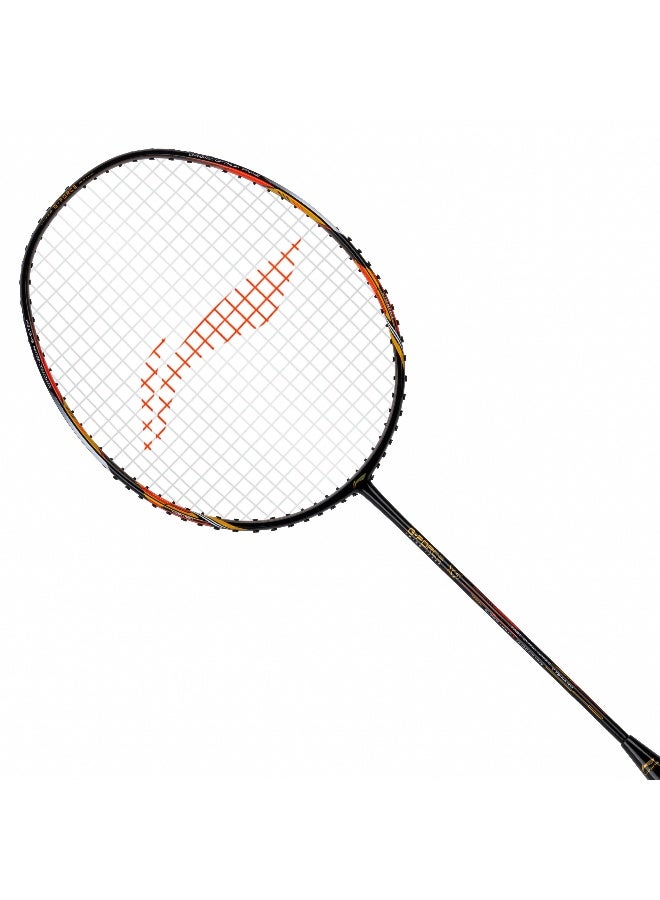 لي-نينج مضرب تنس الريشة G-Force X5-79 جرام G6 مع غطاء كامل مجاني (أسود/برتقالي/برونزي) - Image 1