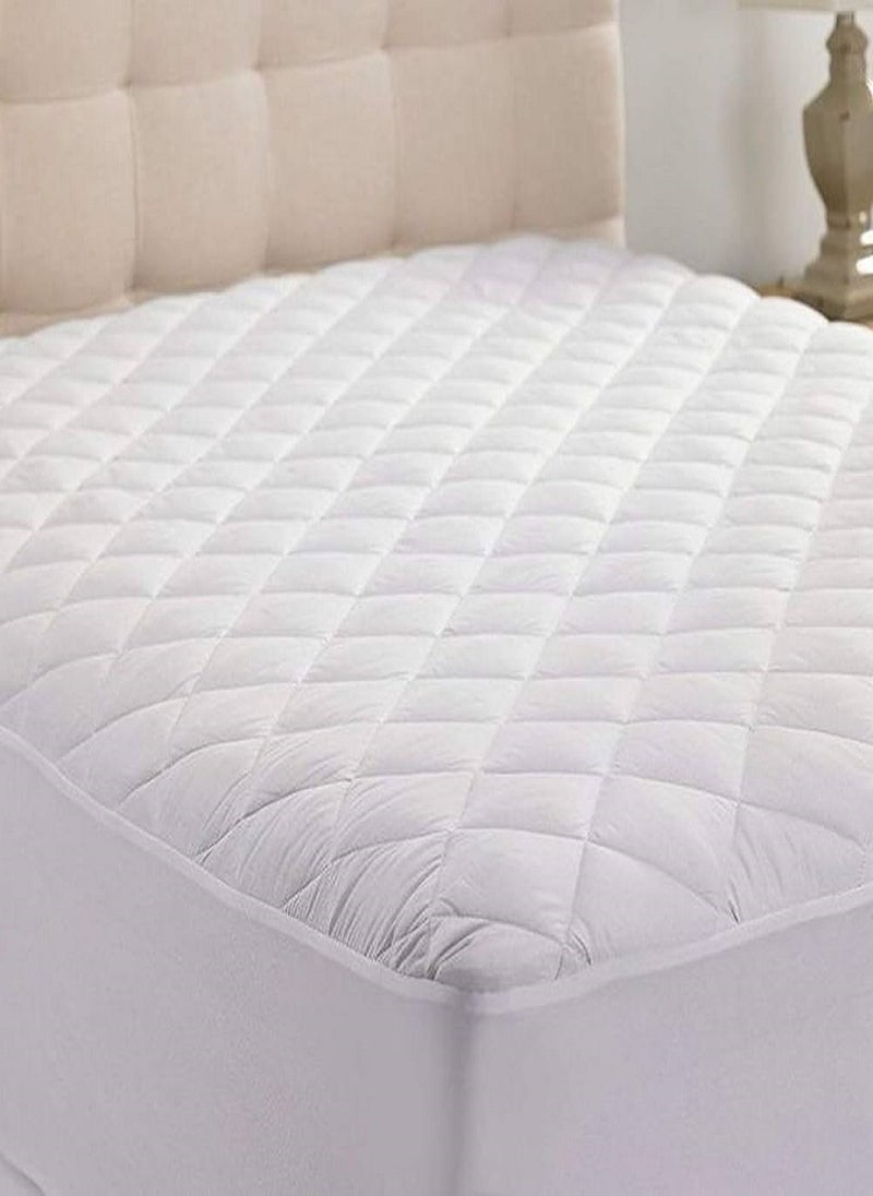 Blueberry Extra Deep Quilted Mattress Bed Protector Topper Fitted Cover 160X200+25cm - Image 1