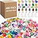 Barydat 400 Pcs Mini Resin Animals Figures Bulk for Pranks Hide Crafts Resin Miniature Accessories Mini Stuff for Valentines Day Easter Party Favors Garden DecorationCute - Image 2