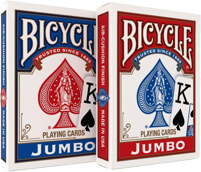 Bicycle بطاقات لعب بحجم جامبو إندكس من سبرينجبوك (قد تختلف الألوان) - Image 1