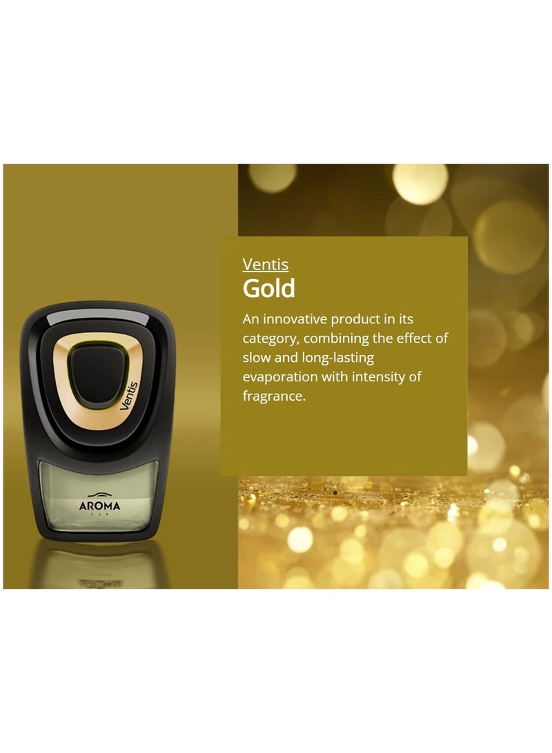 AROMA CAR Aroma Ventis Gold Car Air Vent Air Freshener 8ML 3 Time More Intense (Made In Poland) - Image 2