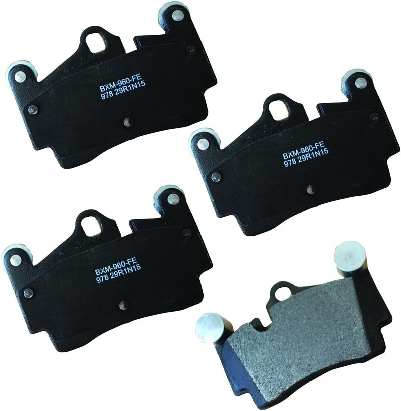 Bendix Premium SBM978 Semi-Metallic Rear Brake Pads for Audi Q7 2015-2007, Porsche Cayenne 2006-2003, Cayenne 2010-2008, Volkswagen Touareg 2010-2004 - Image 1