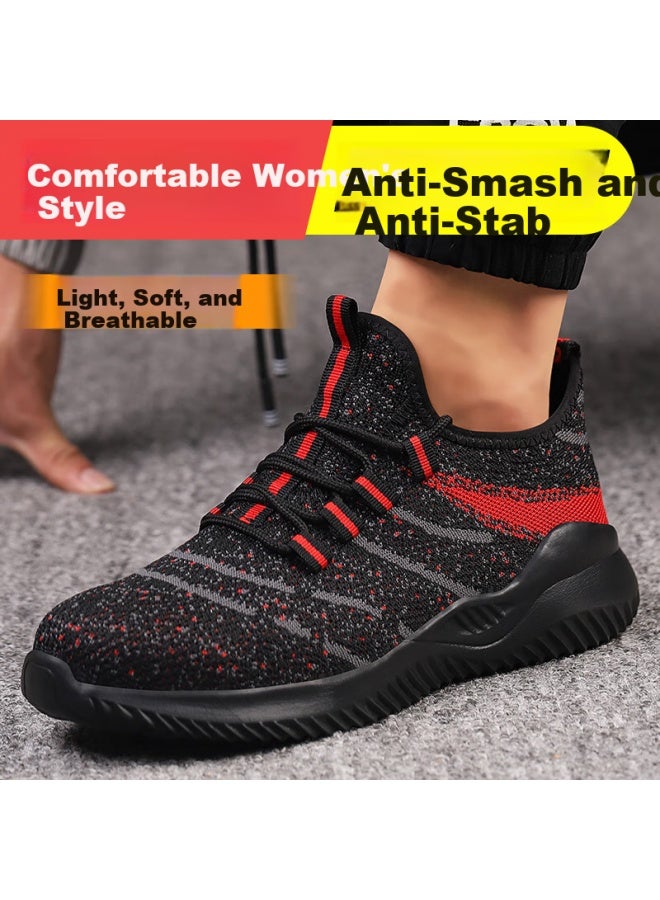 Old housekeeper Housekeeper Women'S Small Size Steel Toe Smash-Proof And Stab-Proof Lightweight Comfortable Breathable Wear-Resistant Ladies Work Safety Shoes 931 38 - Image 4