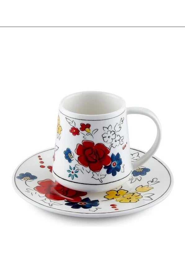 THE MIA CUP0043 Fiore Turkish Coffee Cup Single Serve 100 cc 