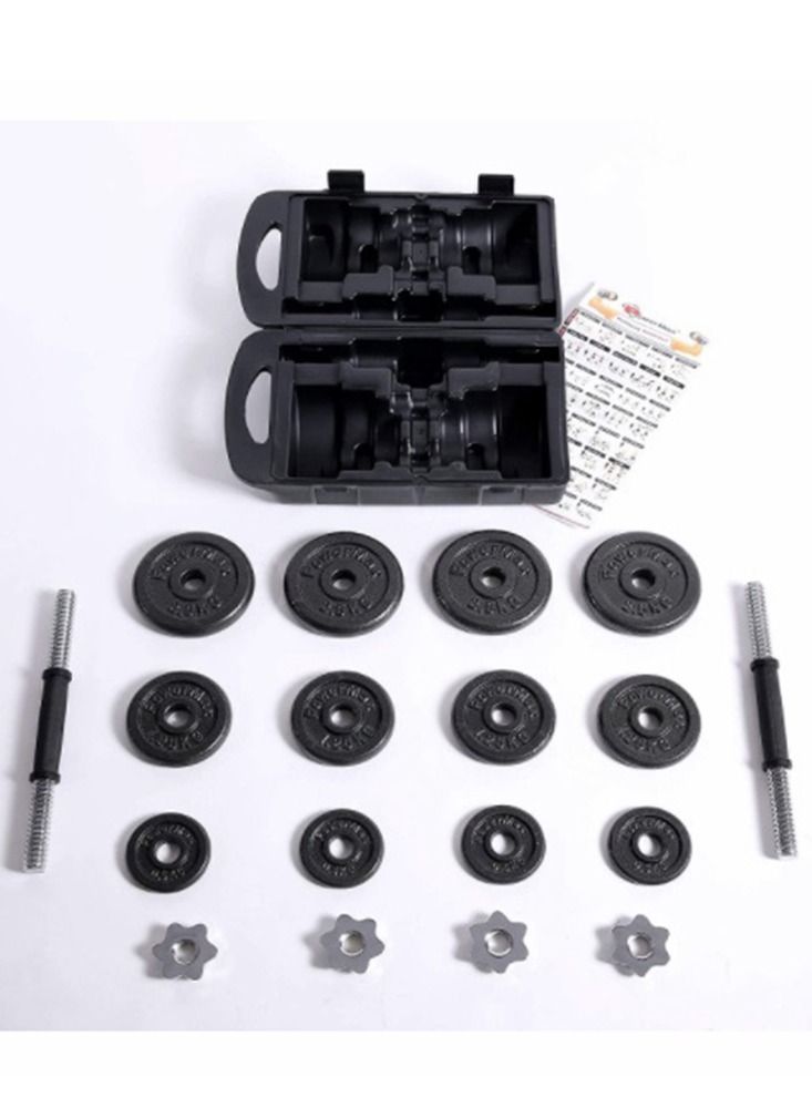 Fitness Equipment Chrome Dumbbell Set 20 kg - Image 2