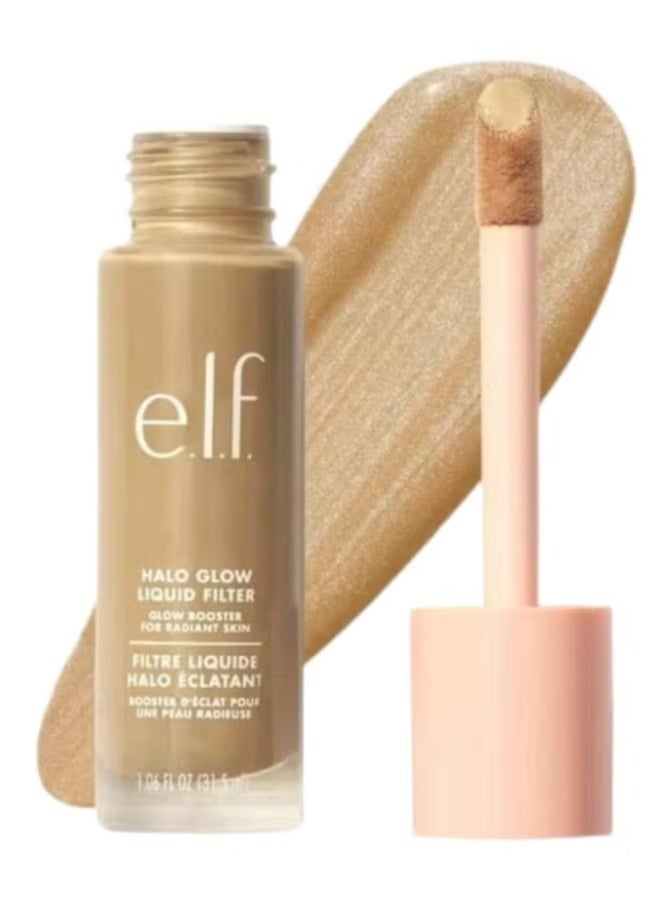 elf e.l.f. Halo Glow Liquid Filter Shade 3.5 Medium, 31.5ml  Illuminating Liquid Makeup for Radiant, Soft-Focus Glow - Image 1