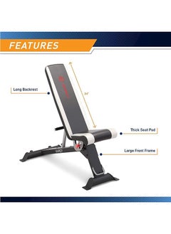 Marcy Adjustable Utility Bench For Home Gym Workout Sb-670  - Image 4