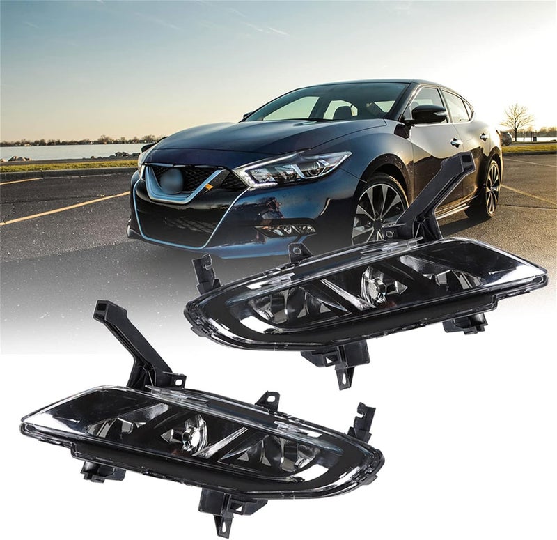 ANTUKO Fog Light Assembly for 2016-2019 Nissan Maxima - Driver and Passenger Side Replacement - Image 1