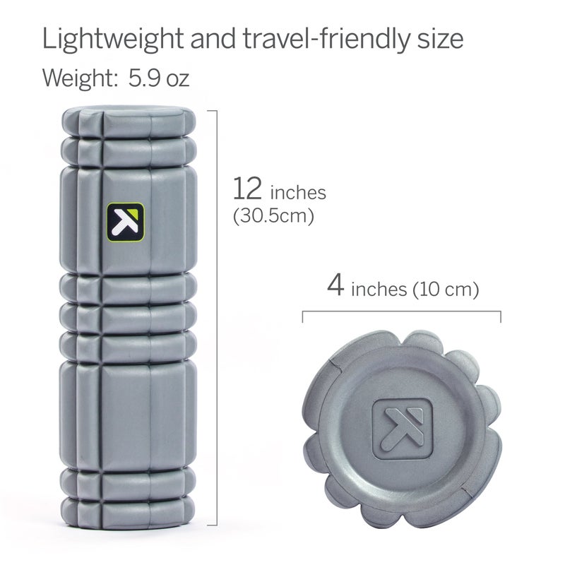 TriggerPoint CORE Foam Massage Roller (Back, Body, Legs) with Softer Compression, Deep Tissue and Muscle Recovery - Relieves Muscle Pain & Tightness, Improves Mobility & Circulation (12''), Gray - Image 3