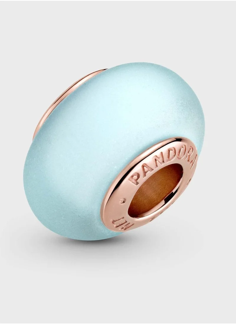 PANDORA Matte Blue Murano Glass Charm