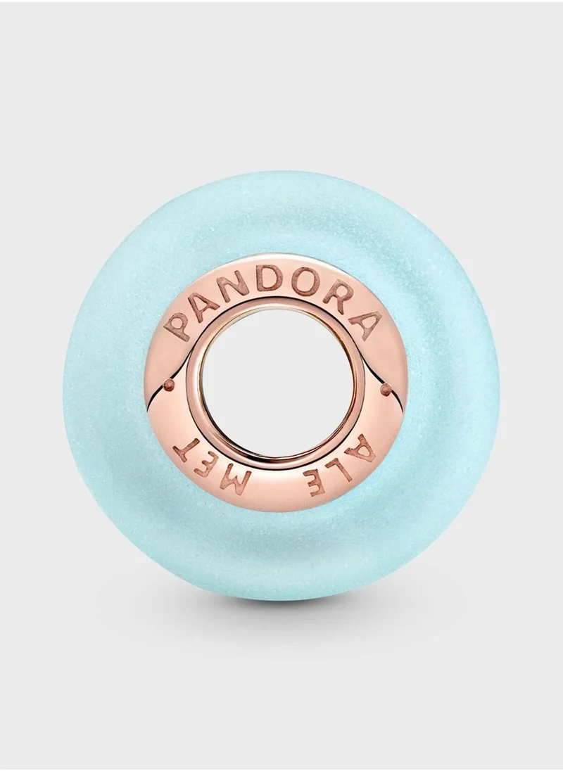 PANDORA Matte Blue Murano Glass Charm