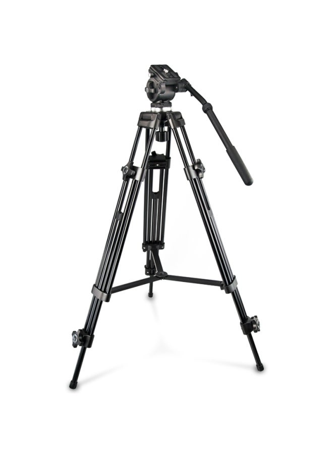 Weifeng Wf-717 Aluminum Alloy Professional Camera Dv Tripod 1.89 Meters, Hydraulic Damping Head, For Photography, Weddings, , Outdoor, Projector Floor Stand - Image 2