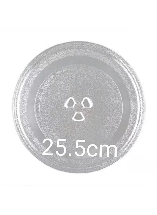 yongsheng Replacement Microwave Glass Plate 25.5cm Clear，Microwave Glass Turntable Plate Dish Y-Type Base Replacement for Small Microwaves  - Image 2