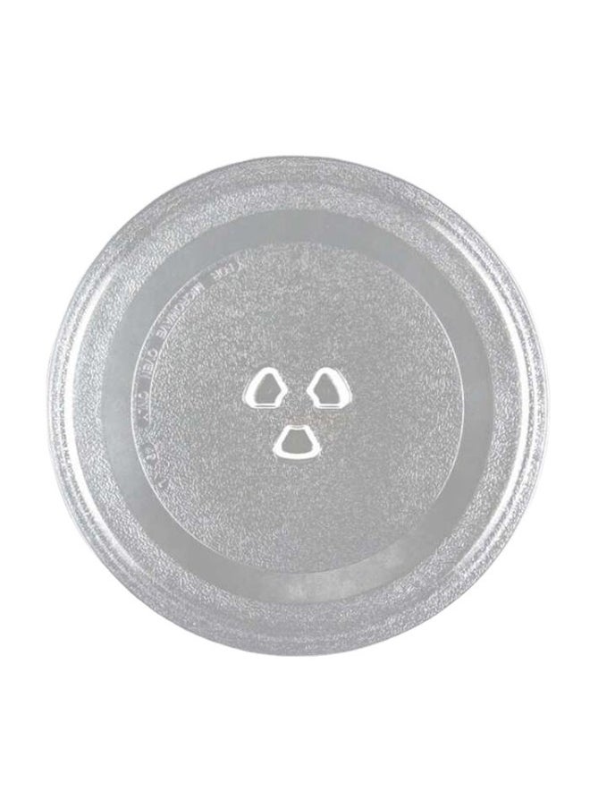 yongsheng Replacement Microwave Glass Plate 25.5cm Clear，Microwave Glass Turntable Plate Dish Y-Type Base Replacement for Small Microwaves  - Image 1