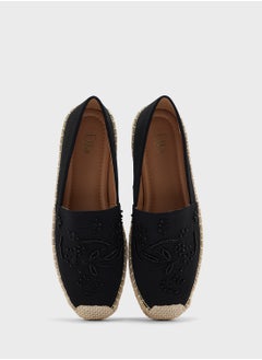 ELLA Pearl Floral Embroidered Espadrille  - Image 4