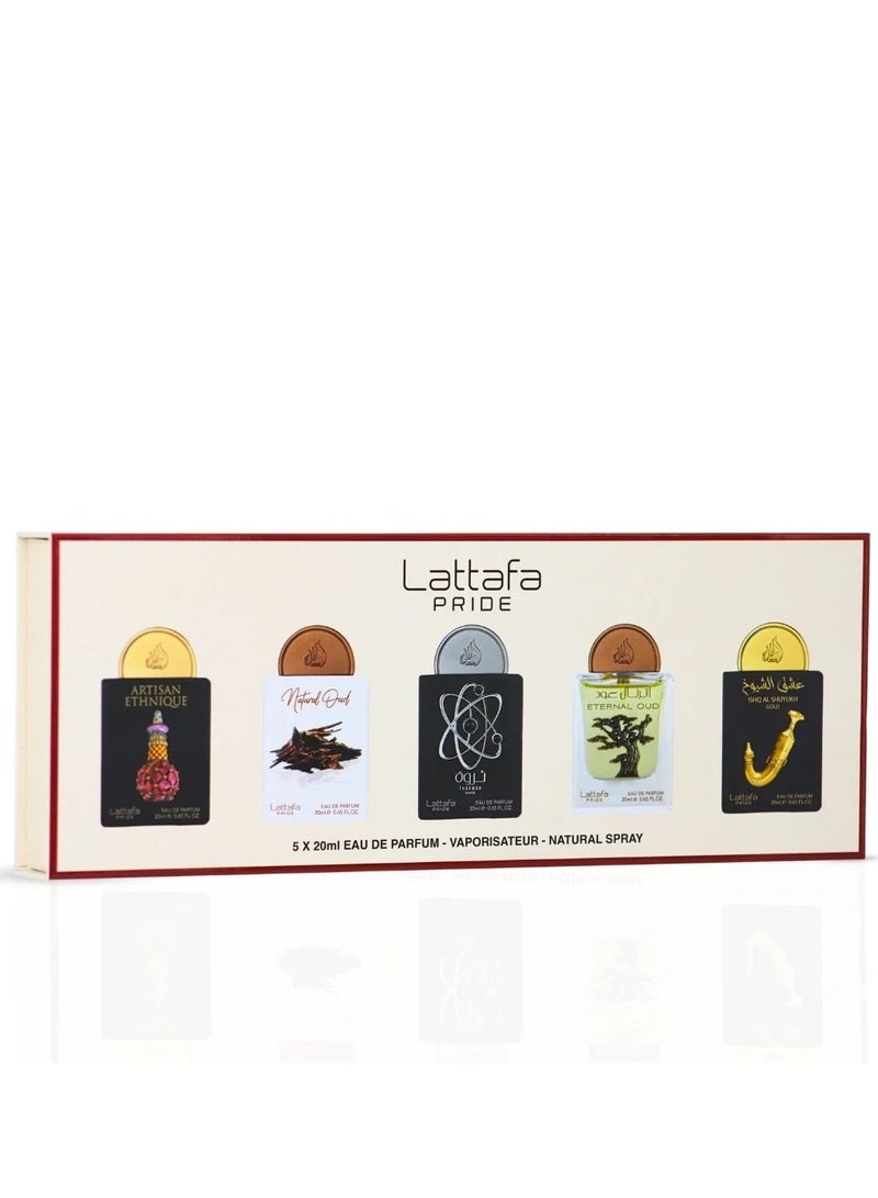 Lattafa Pride Eau de Parfum Gift Set Collection No.2 (5 x 20ml)