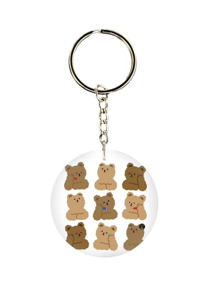 RKN Bear Printed Keychain