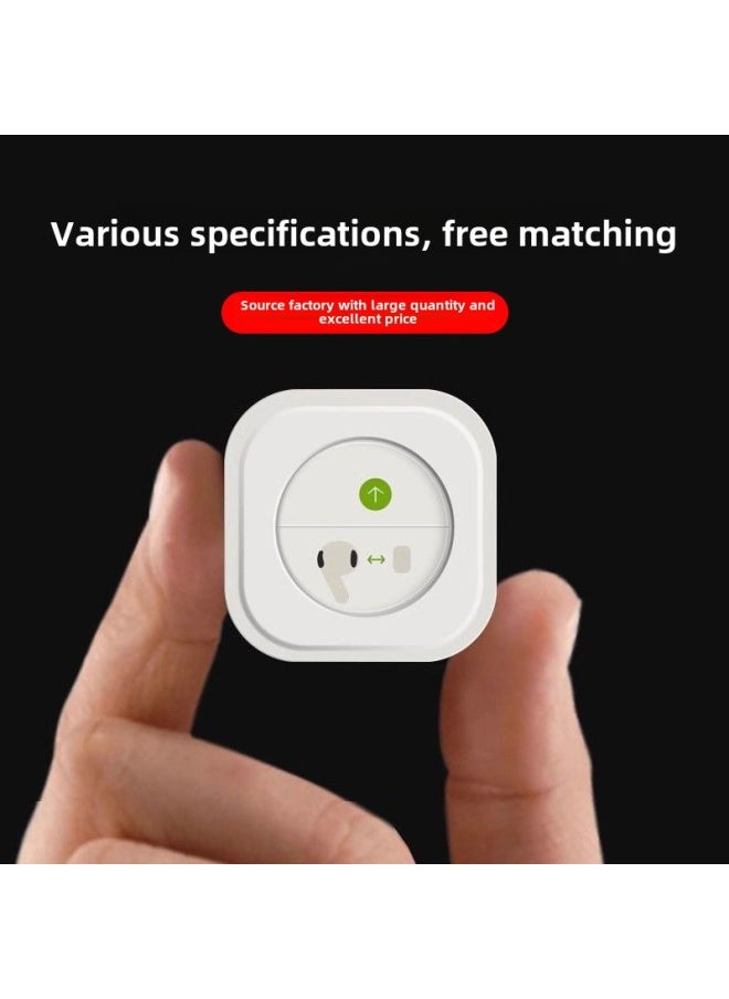 ماركة غير محددة - لأغطية الأذن السيليكونية AirPodsPro من Apple Pro2 Generation سدادات الأذن سماعات الرأس العالمية أصفاد الأذن عبوة من الورق المقوى متوفرة في المخزون - المواصفات: أبيض [لا توجد فتحات تخفيف الضغط] زوج واحد من كل عبوة من الورق المقوى l/m/s - Image 1