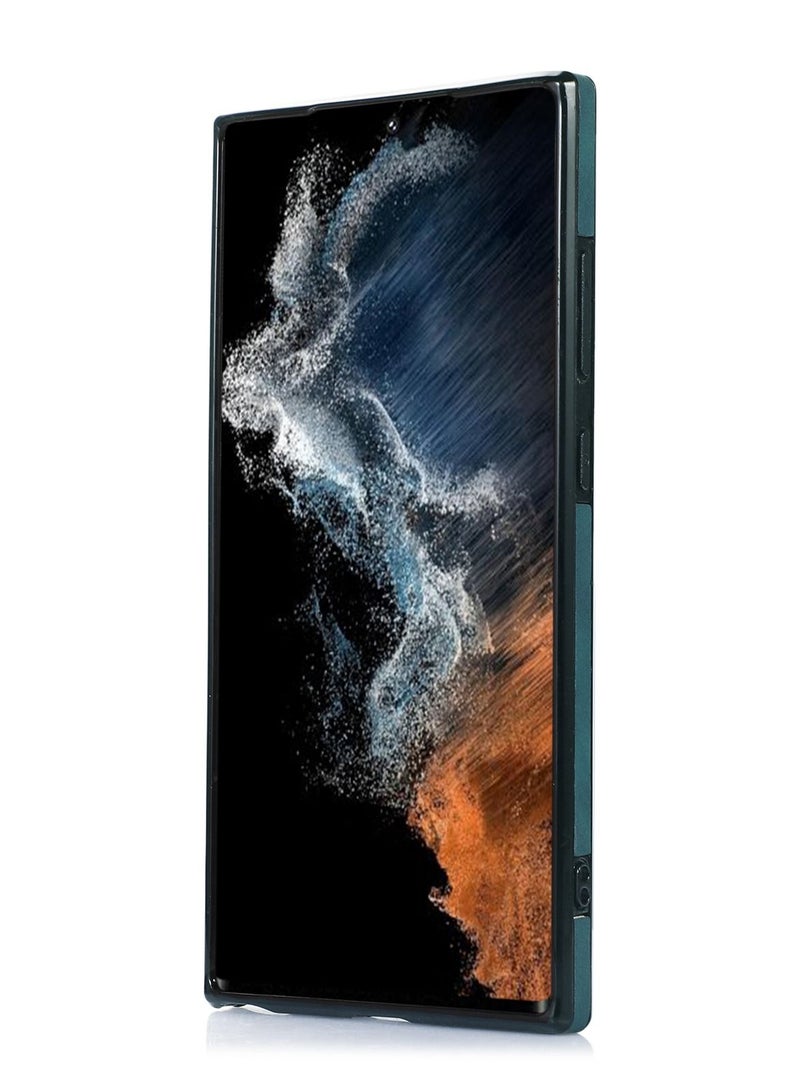 Suteni Back Cover Card Slots Leather Phone Case for Samsung - Image 2