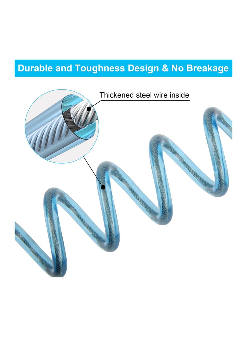 SYOSI Toddler Leash Kid Anti Lost Wrist Link with Key Lock Upgraded Baby Safety Wristband Rope for Babies Toddlers Child Kids Light Blue - Image 4