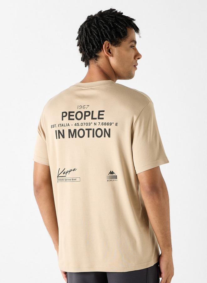 Kappa Logo Print T-shirt with Short Sleeves - Image 3