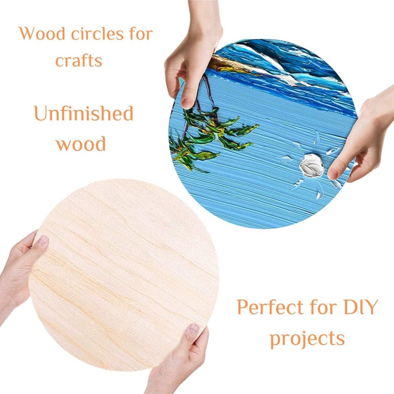 BPA Wood Circles for Crafts - 5 Pack - Image 3