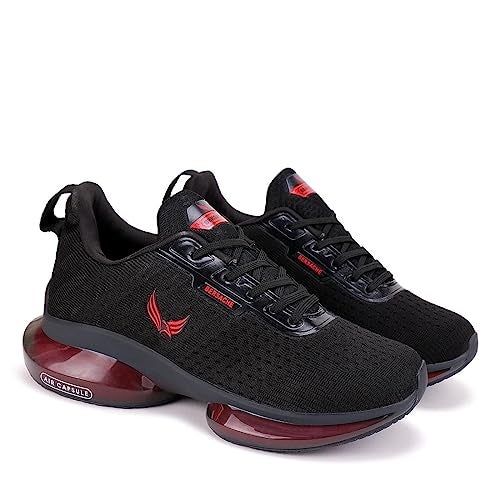 BERSACHE Premium Sports,Gym, Trending, Stylish Running Shoes For Men (Black),7 UK - Image 1