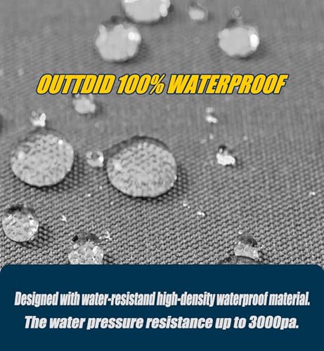 OUTTDID Outdoor Ping Pong Table Cover, 600D Waterproof Sunproof Indoor & Outdoor Fits Universal Folding Tables and Flat 9x5 FT Tables Tennis - Image 3
