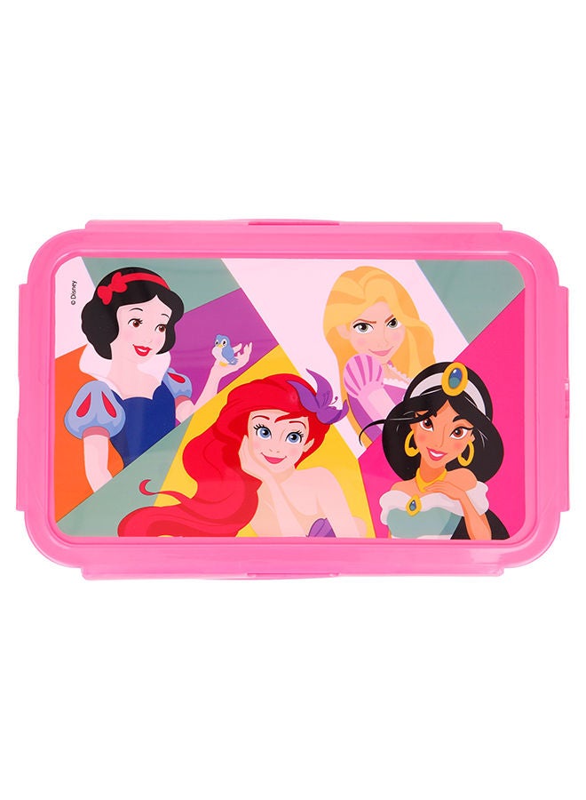 Disney صندوق غداء حاوية طعام ديزني مع قسم قابل للإزالة 1190 مل برنسيس ساطع وجريء - Image 2