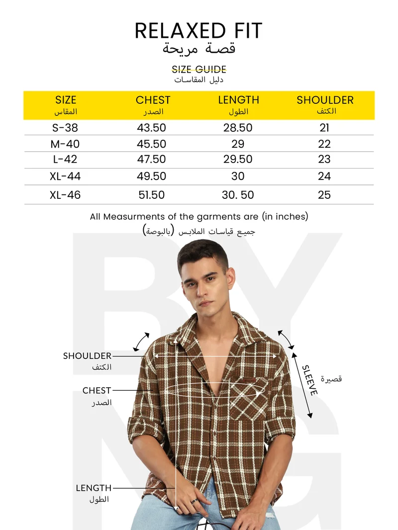 Beyoung Navy Blue Flannel Shirt for Men
