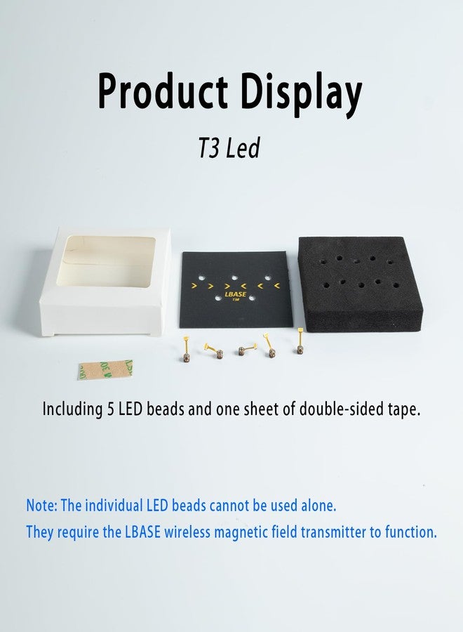LBASE Wireless Magnetic Field Sensing LED Light Beads, for Gundam Model PG MG RG HG MGSD, for Lego Building Blocks, for Bandai (red x 5 Light Beads, T4) - Image 3