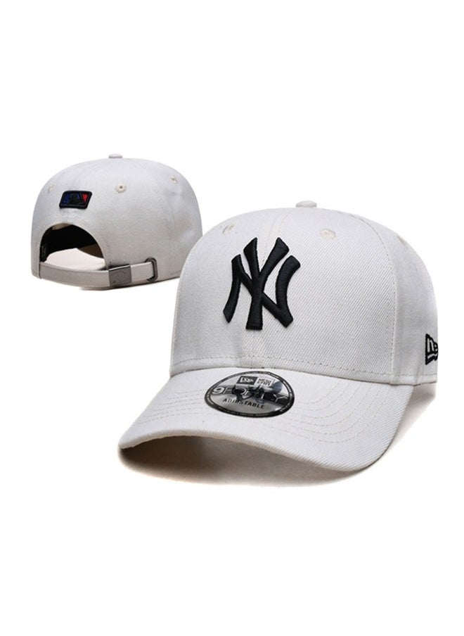 NEW ERA - New Era 9Fort New York Yankees baseball cap duckbill cap sun hat pure cotton men's and women's outdoor sports white - Image 1