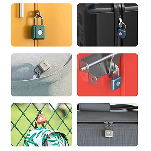 Elinksmart Fingerprint Padlock eLinkSmart Digital Padlock Locker Lock Metal Keyless Thumbprint Lock for Gym Locker, School Locker, Backpack, Suitcase, Luggage (Red) - Image 5