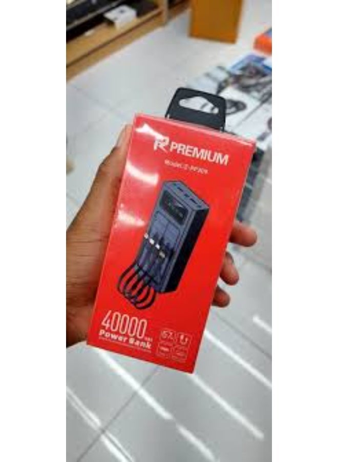 Premium Solar Power Bank 40000mAh Portable Fast Charging Battery Pack High Capacity External Charger with Solar Panel Dual USB Output LED Flashlight Waterproof Design for Travel Camping Hiking Outdoor Emergency Backup Power - Image 4