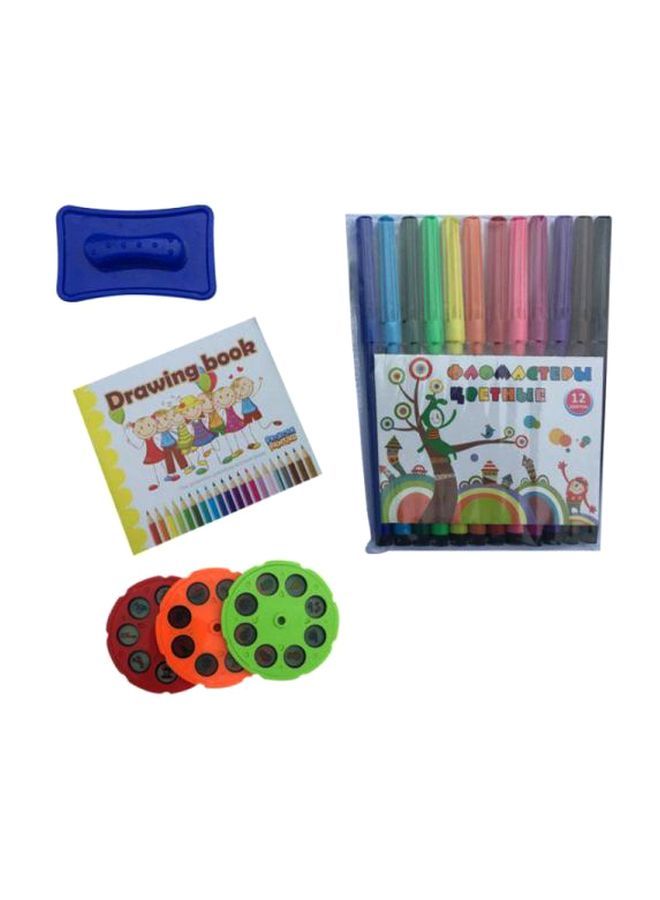 18-Piece Projector Painting Set in Blue, Green, and Yellow - Image 3