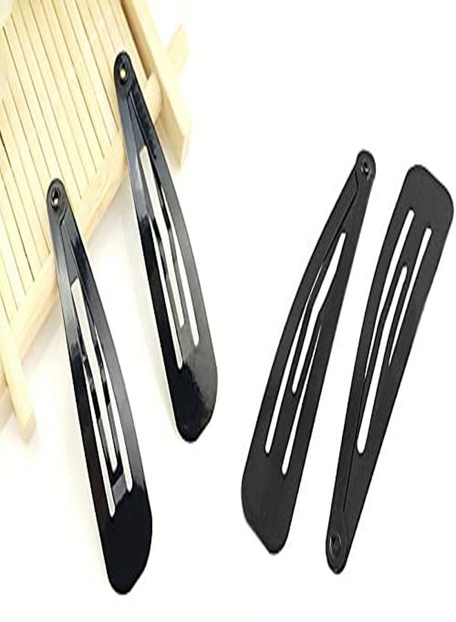 AKADO Metal bobby wedding grip hair pins salon tic tac hair clip hairdressing for women and girls (Color: Black 24 Pair) - Image 5
