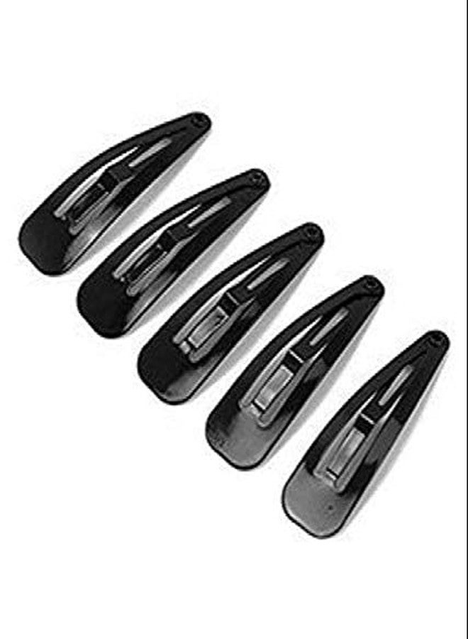 AKADO Metal bobby wedding grip hair pins salon tic tac hair clip hairdressing for women and girls (Color: Black 24 Pair) - Image 3