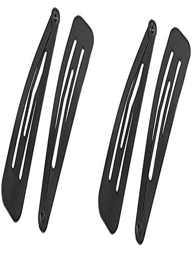 AKADO Metal bobby wedding grip hair pins salon tic tac hair clip hairdressing for women and girls (Color: Black 24 Pair) - Image 2
